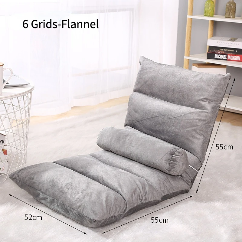 Adjustable Folding Lazy Sofa Chair 5-Position Lounge Couch Back Support Foldable Floor Sofa Bed for Gaming Reading images - 6