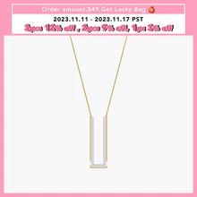 ENFASHION Para Mujer Duo Tone U Shape Architect Necklace For Women Jewelry Necklaces 18K Plated Gold Fashion Simple Gift P233404