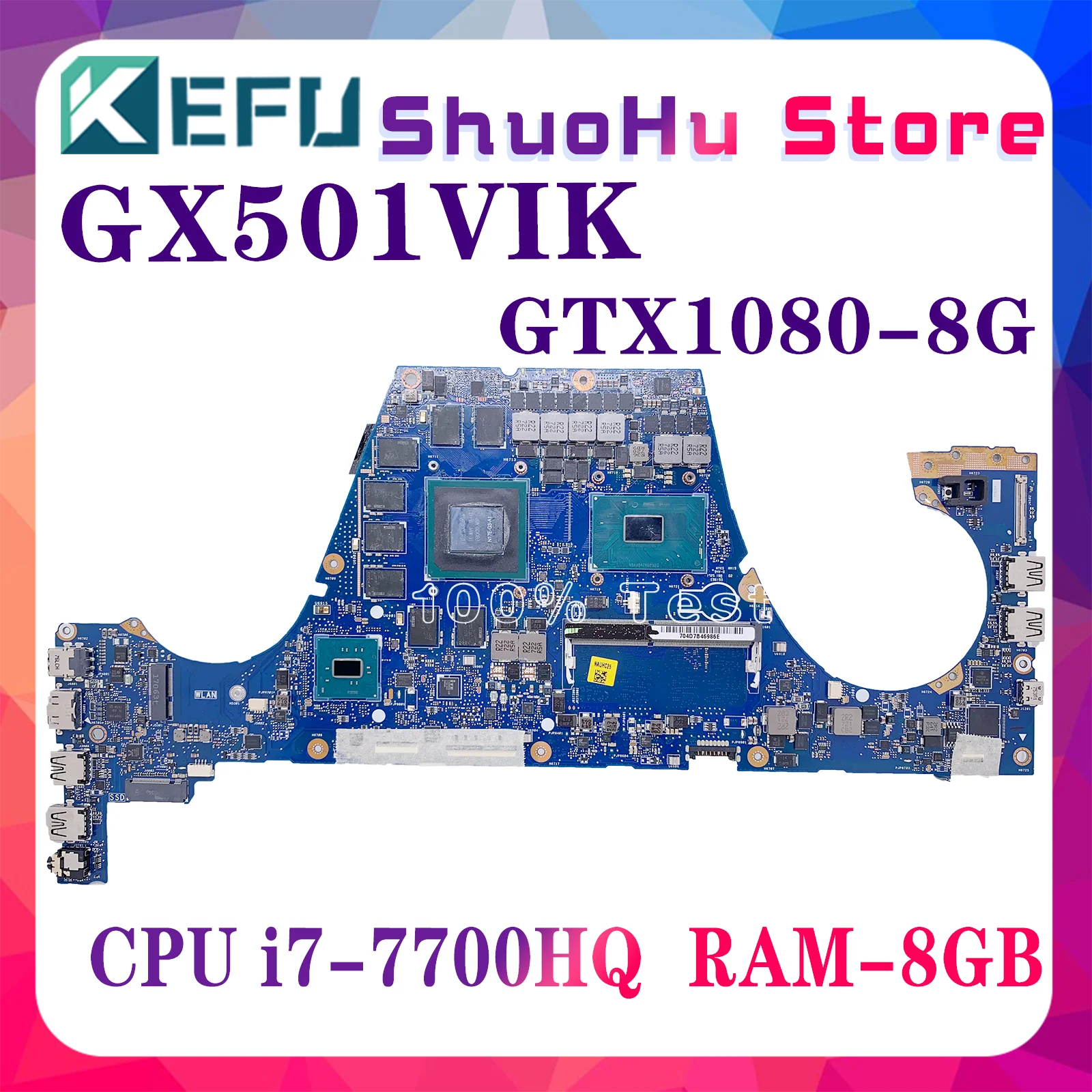 Материнская плата KEFU GX501VIK для ноутбука ASUS Zephyrus GX501V GX501 GX501VI