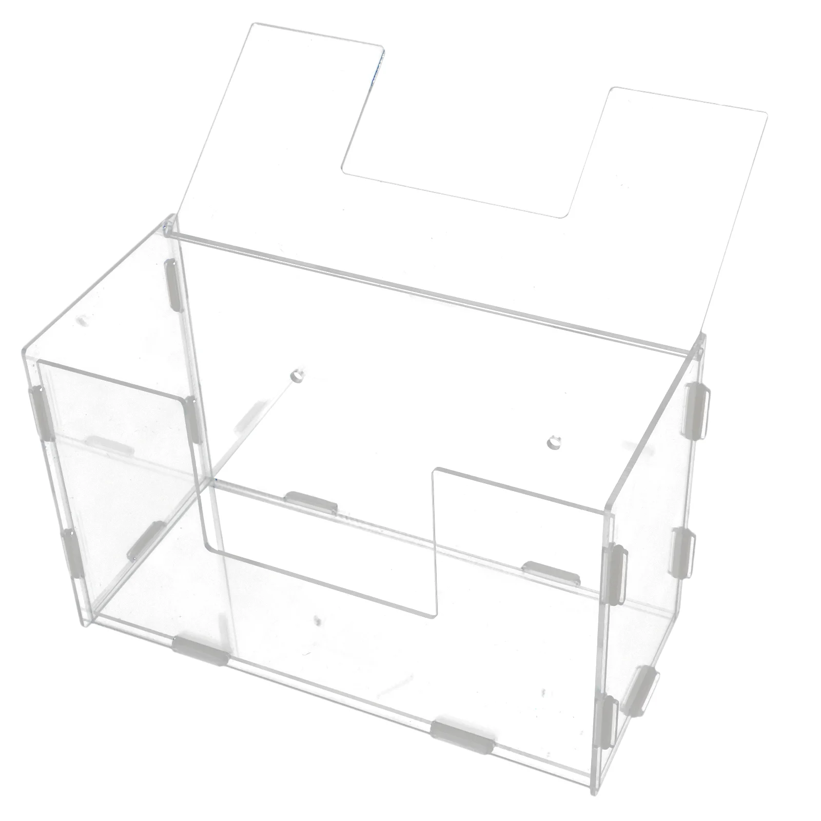 

Pet Rabbit Food Basin Acrylic Pet Guinea Feeder Large Chinchilla Hay Basin