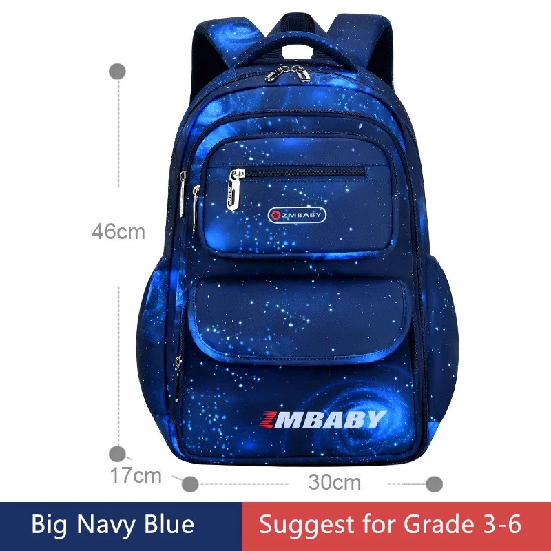 1 Grade to 6 Grade Elementary School backpack Student Waterproof Backpack Large Capacity Schoolbags Boys Girls Satchel Bookbag