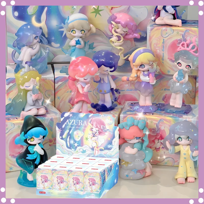 POP MART AZURA A Dream On Stars Series Blind Box Kawaii Аниме Фигурка Коллекционная Милая Кукла Модная