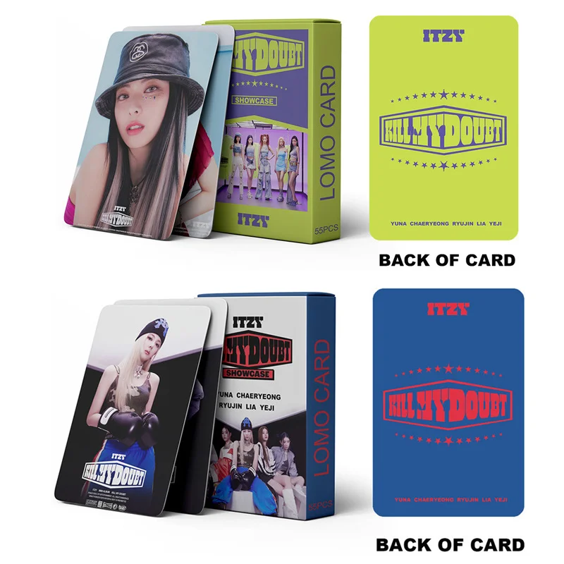 

55 шт./набор Kpop ITZY LOMO карты Высокое качество HD фотографии новый альбом убить мое сомнения Портретные карты ставить на меня фанат любимый подарок фаната