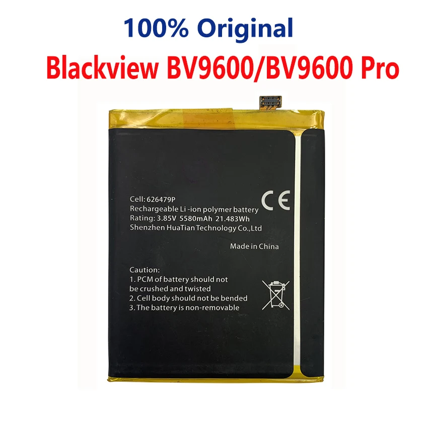 100 original for blackview bv5000 bv5500 bv6000 bv6000s bv6800 bv7000 bv8000 bv9000 bv9600 bv9700 bv9800 a20 pro phone battery free global shipping