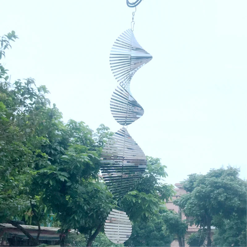 Дешево Вращающийся 3d-спиннер, украшение для сада, наружные подвески для дома, балкона, Подвесные Украшения, набор украшений для дома