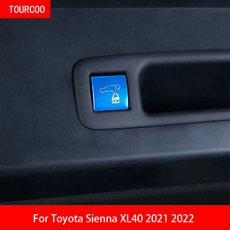 

Для Toyota Sienna XL40 2021 2022 багажник электрическая задняя дверь декоративная наклейка модифицированные аксессуары