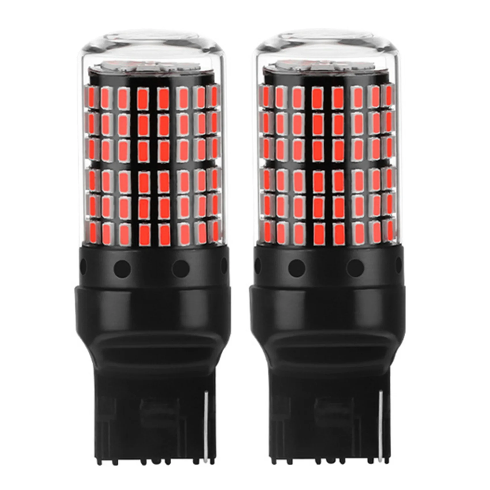 

2 шт., Автомобильные светодиодные лампы Canbus T20 3014 W21W 7440 144Smd