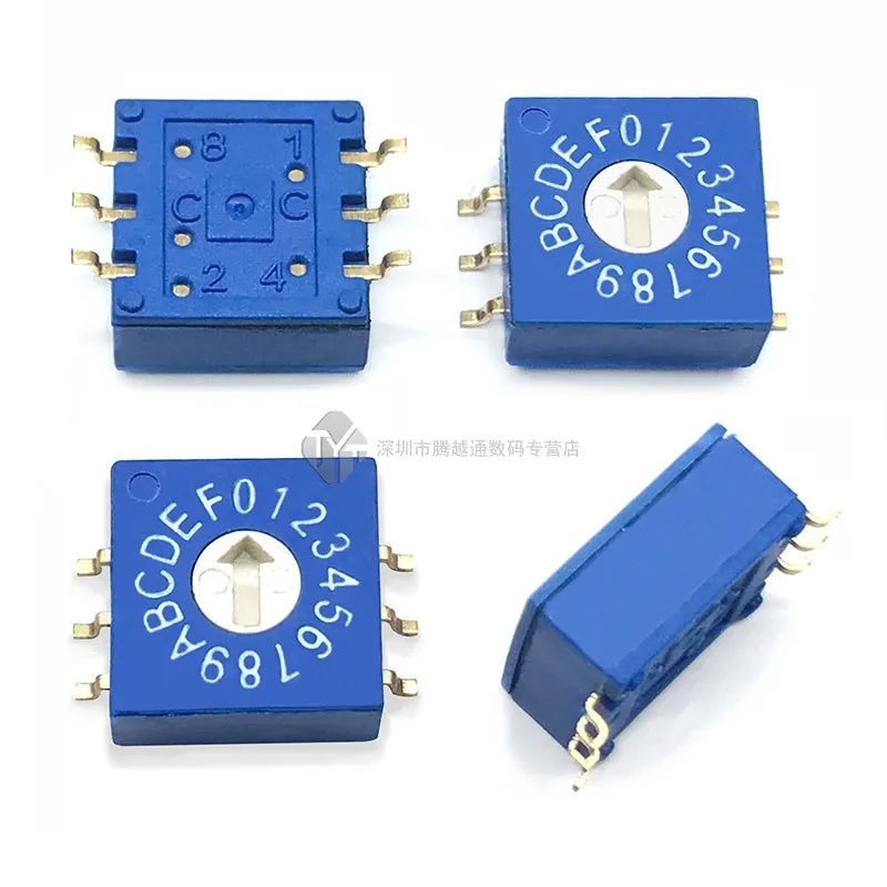 

Patch 0-F rotary encoder switch dial switch 16-gear PCB encoder 8421C plus code 3:3 ERD22