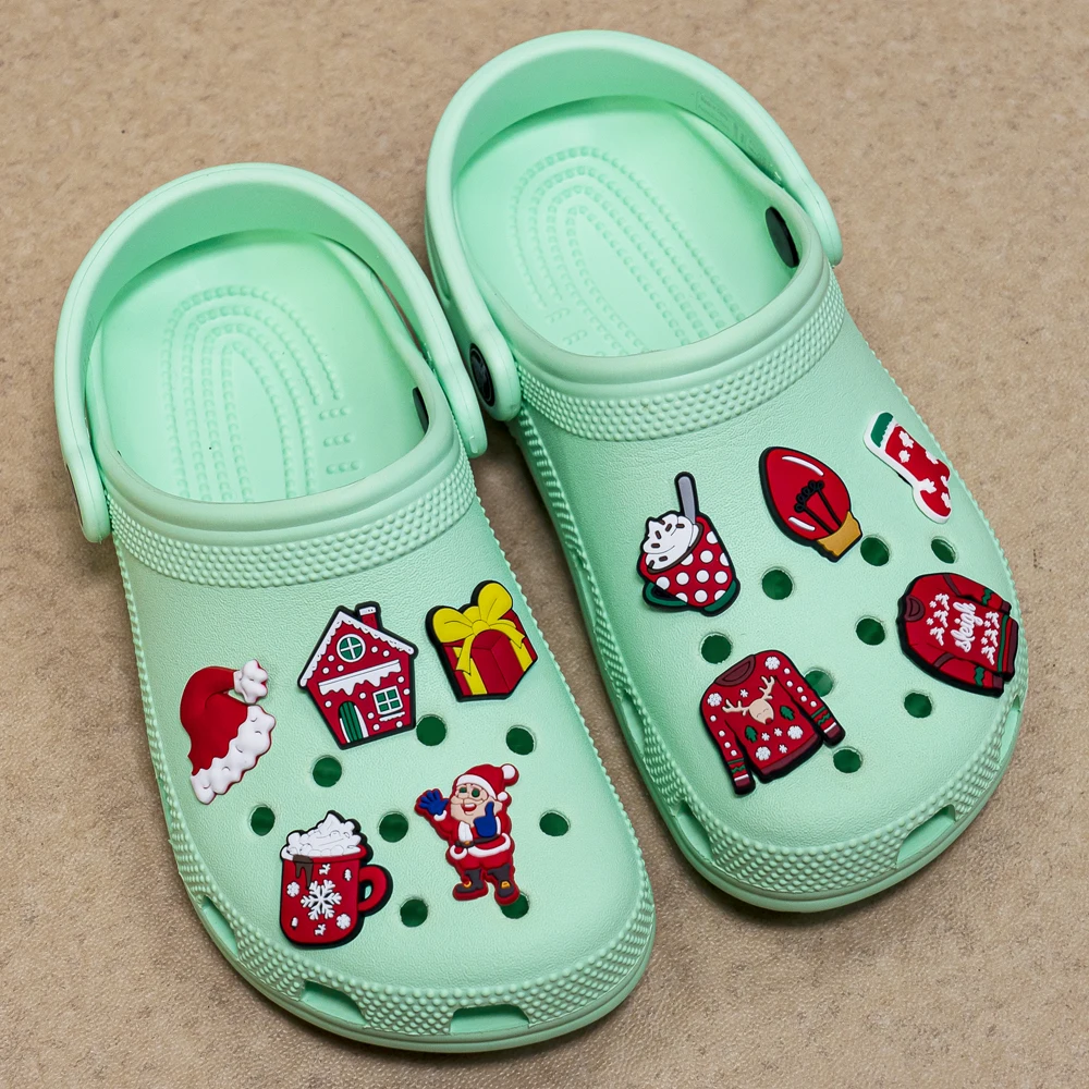 100 шт. аксессуары для обуви в рождественском стиле