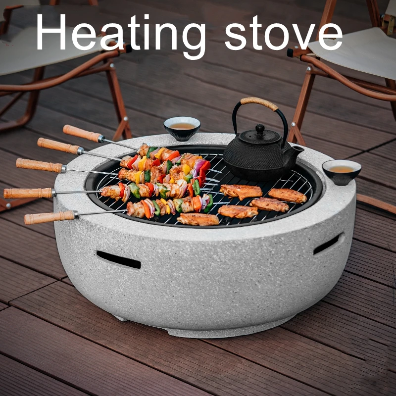 Big size courtyard barbecue stove outdoor barbecue stove home brazier indoor charcoal brazier