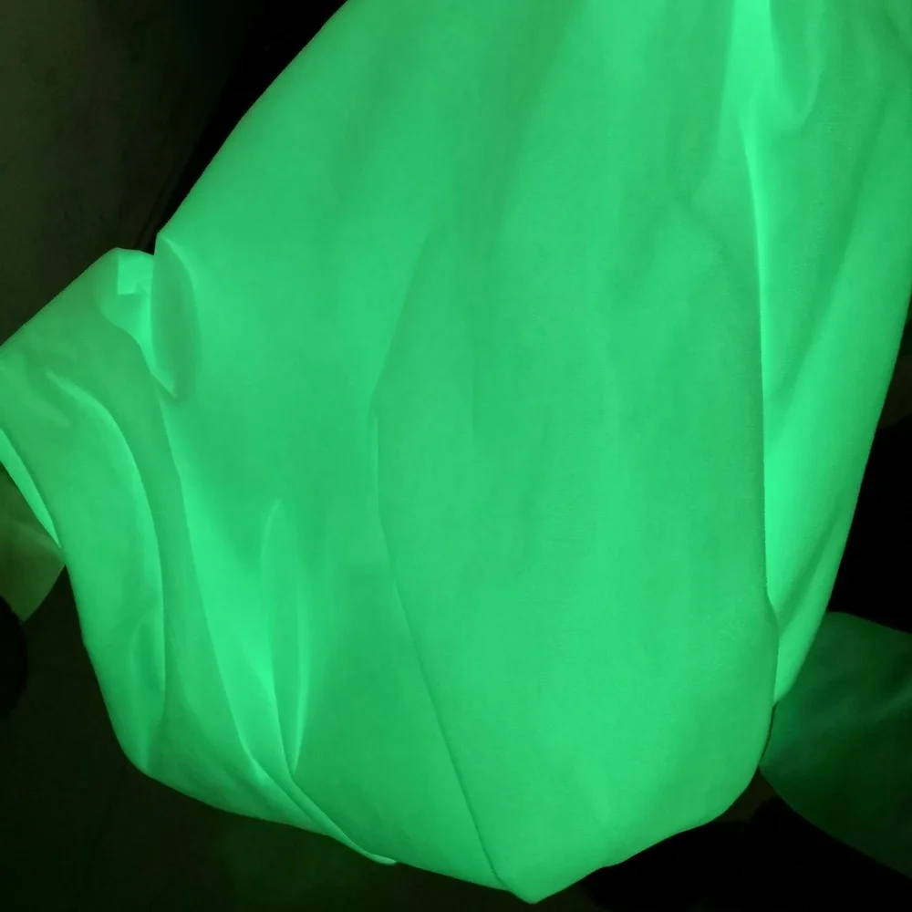 Super Soft Glow in the Dark Fabric Luminous Edge Fabric Color Changing Cloth for DIY Toys Shirt Top Hat 145CM Width