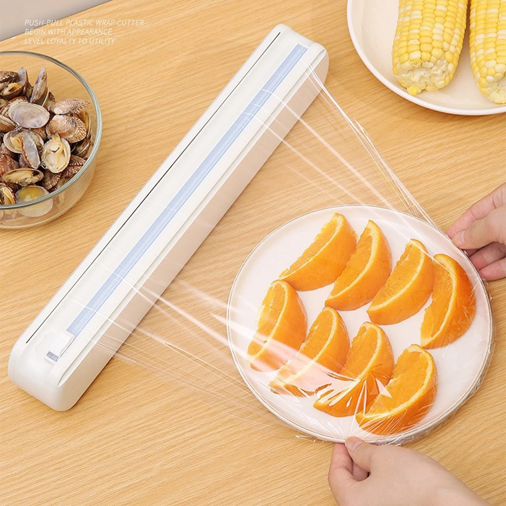 

Food Wraps Dispenser Portable 2 Way Slicing Kitchen Film Slicer Accessories