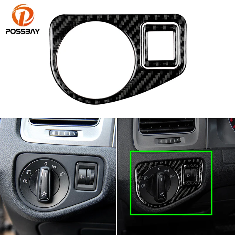

Car Headlight Switch Cover Trim Mouldings for Volkswagen VW Golf 7 GTI MK7 2013 2014 2015 2016 2017 Auto Interior Accessories