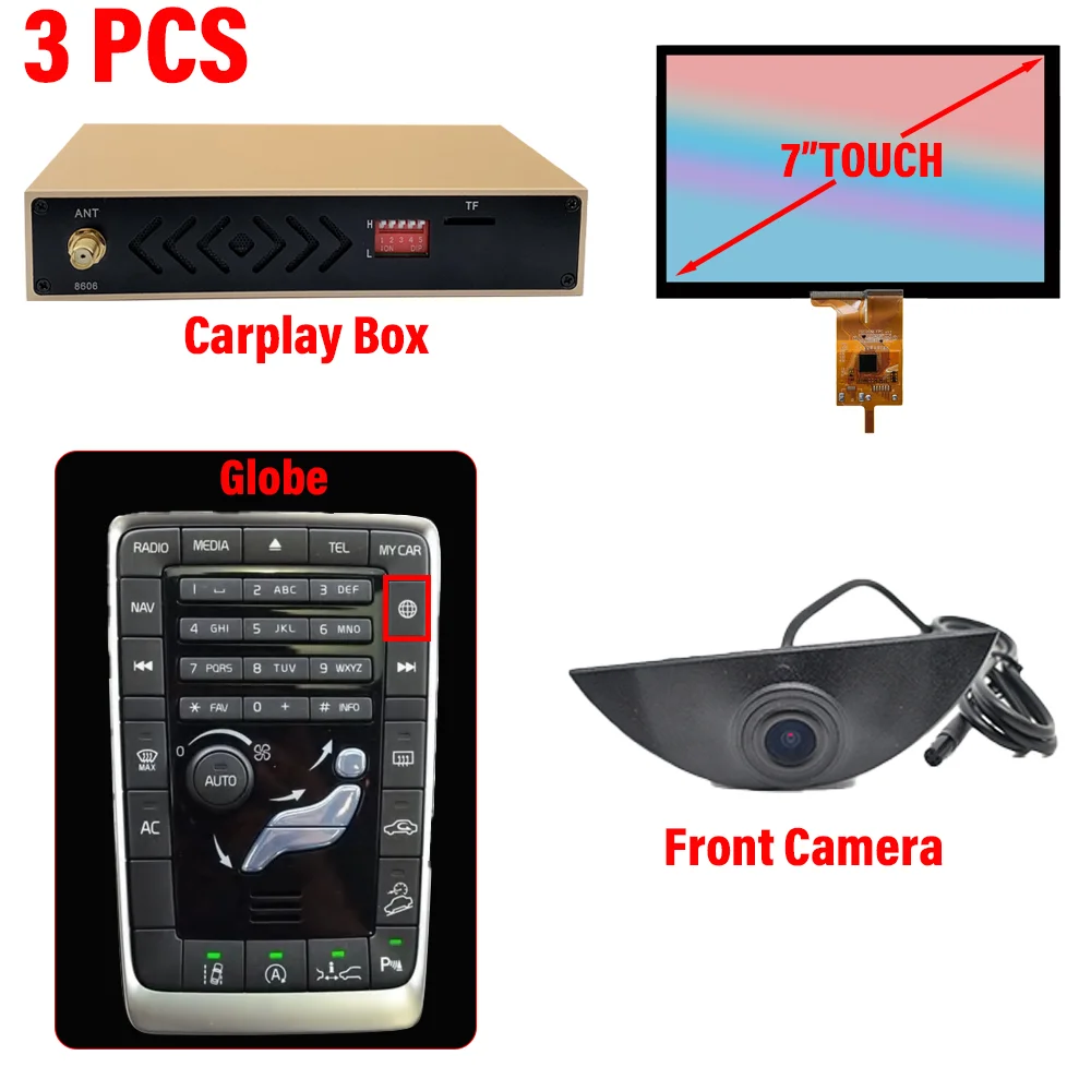 

Беспроводной модуль Apple Carplay Android Auto Car AI Box для Volvo XC60 XC70 S60 S80 V60 V70 V40 (2011-2019) декодер зеркальных звеньев