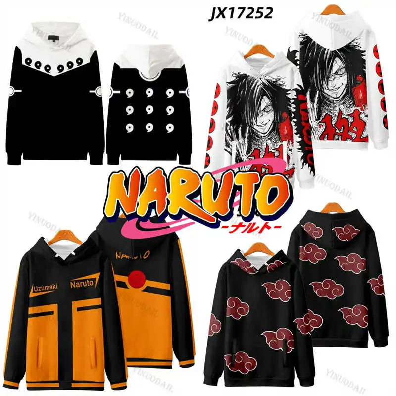 

Uzumaki Naruto Sweatshirt Hoodie Pain Akatsuki Uchiha Madara Sakura Cosplay 3D Boys Hoodies Kakshi Pullovers Tops Men Clothing