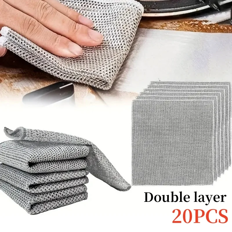 

Салфетки для мытья посуды из нержавеющей стали 3/5 шт