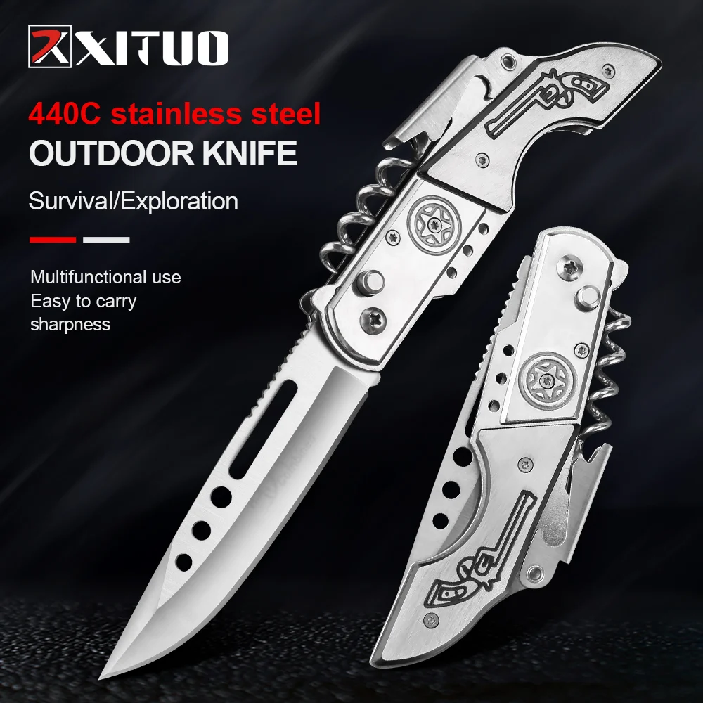 

Складной нож xips многофункциональный, карманный, для выживания, охоты, походов, барбекю, для пилинга, для повседневного использования