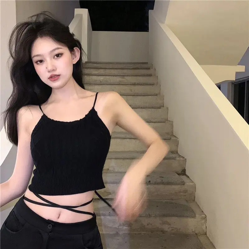 Трикотажный топ с воротником-халтером Pure Desire женская летняя новая популярная