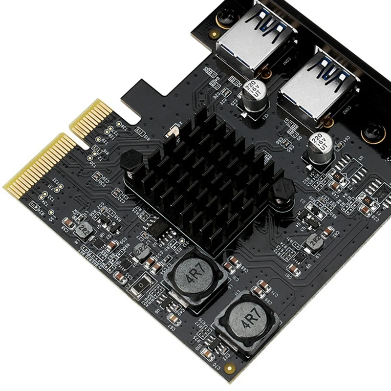 PCI-E к 2-портовому USB 3 1 адаптер карты PCIE Express Поддержка порта PCI-Ex4/X8/X16 слот ASM3142 Плата