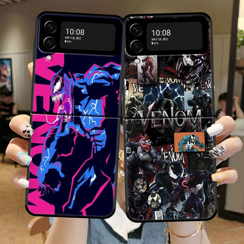 

Style Bag Celular Marvel Venom And Spiderman Case Funda for Samsung Galaxy Z Flip 5G Flip3 Zflip Zflip3 Flip5G Plastic