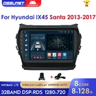 Автомагнитола 2DIN Android 10 для Hyundai IX45 Santafe 2013 - 2015 2017, GPS-навигация, стерео, мультимедиа, Wi-Fi, 9 дюймов, Bluetooth
