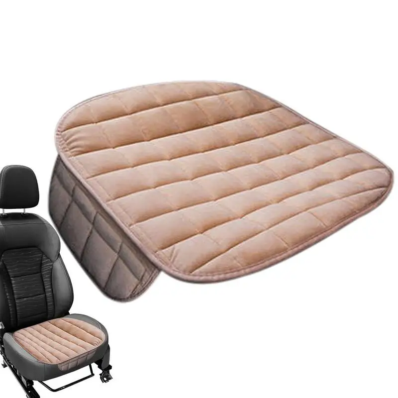 

Front Seat Pad Cover Single-piece Warm Seat Cushion Universal Bottom Driver Car Seat Protector For Truck SUVs Office Chair
