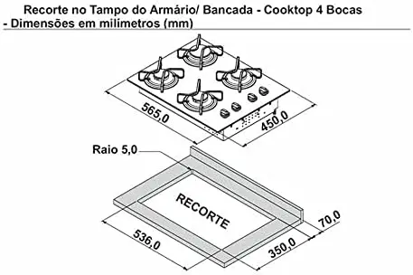 Витрам 4 Bocas - Preto