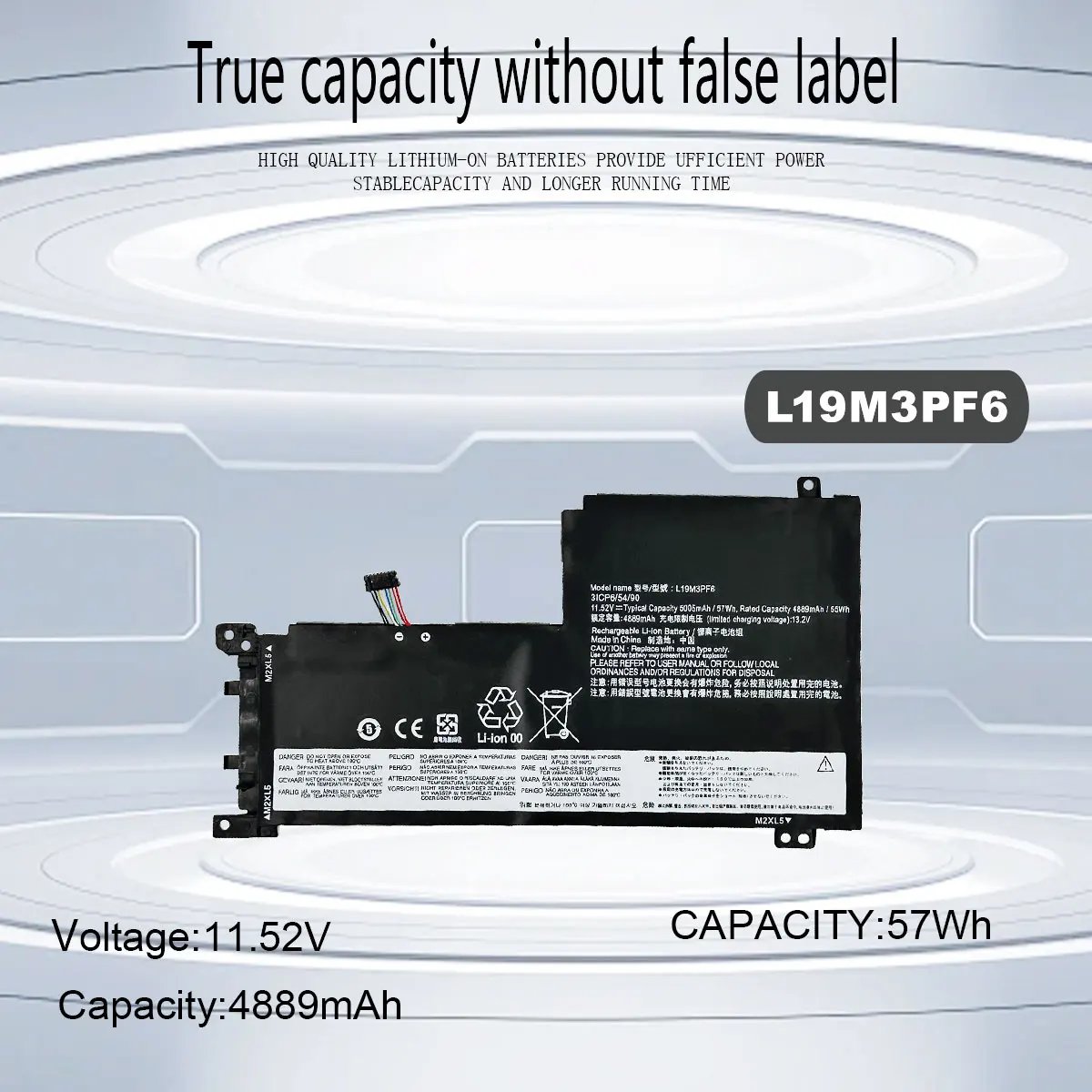 DXT Новый аккумулятор для ноутбука L19C3PF6 L19D3PF3 L19C3PF4 L19M3PF6 L19L4PF1 Lenovo Ideapad 5-15IIL05 81YK 5-15ARE05