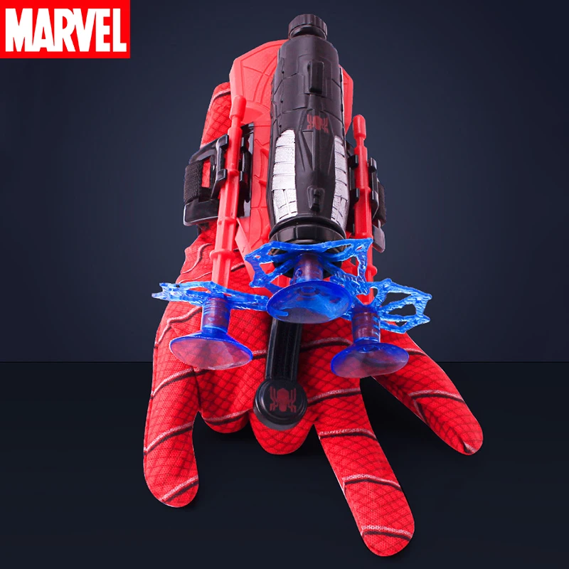 

Marvel Genuine Spiderman Wrist Launcher Safety Soft Bullet Gun Toys Cartoon Anime Figure Spider Man Cosplay Toys For Kids Gifts