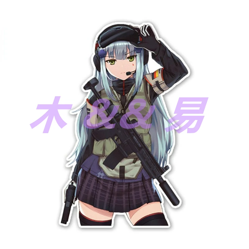

Anime Naughty Girl Guns Motorcycle Car Bumper Stickers Interesting Decal Vinyl Decal Car Sticker GraphicWaterproofCarAccessories