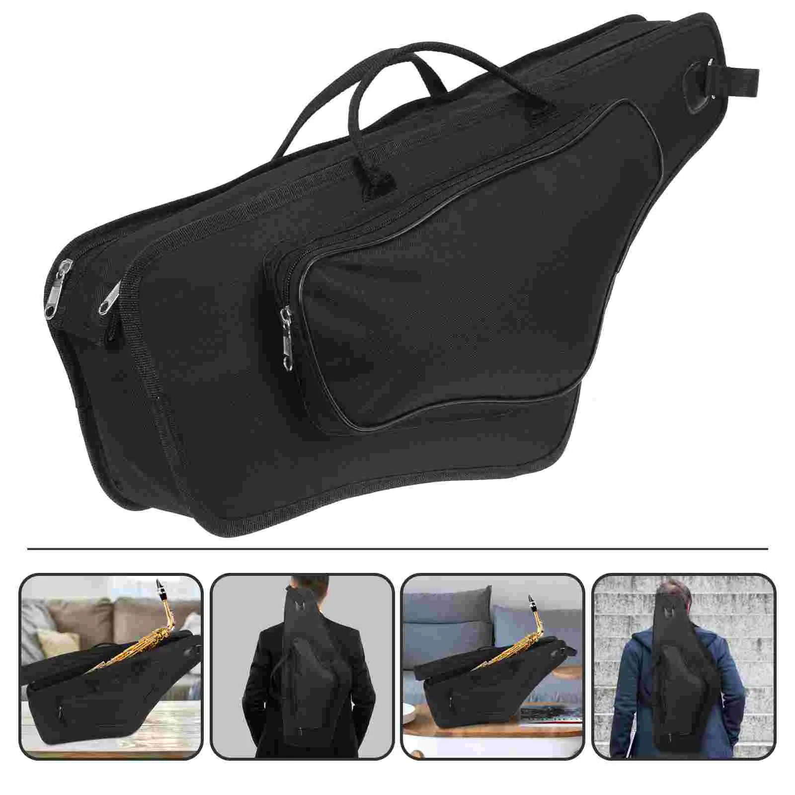 

Saxophone Holder Bag Storage Alto Case Instrument Musical Shoulder Strap Travel Accessories