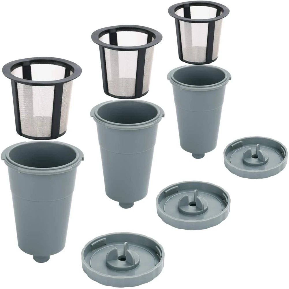 

Многоразовые K-чашки для Keurig, Многоразовые K-чашки с фильтром для кофе, многоразовые одиночные K-чашки, кофейные подставки для Keurig B30 B40 B50