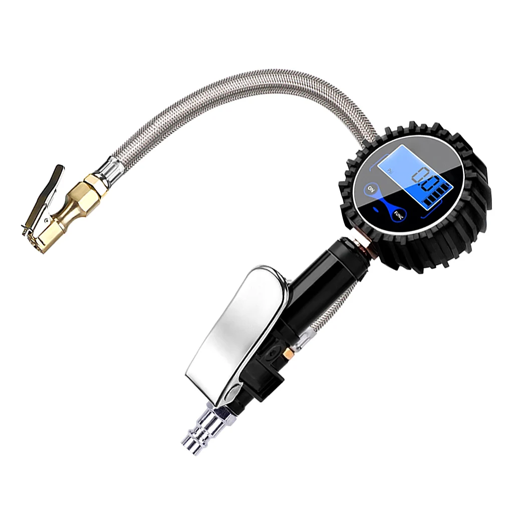 

Digital Tire Inflator Electric LED Portable Car Inflator with Pressure Gauge Chuck for Truck Motorcycle