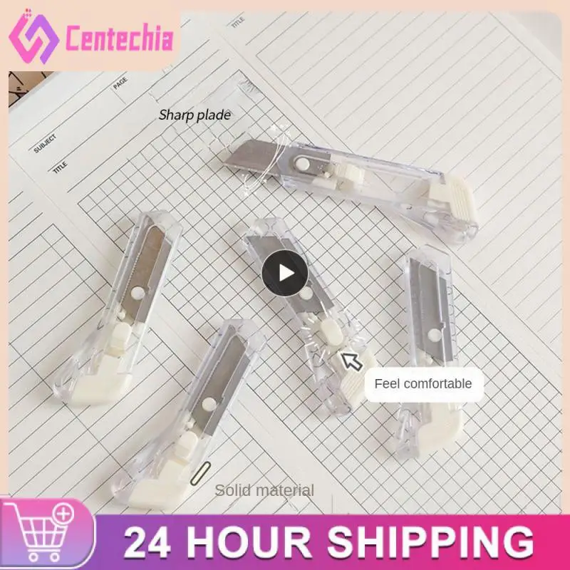 

Универсальный прозрачный бумажный нож, универсальный Многоразовый резец для бумаги, простой разборщик, Канцтовары для школы и офиса