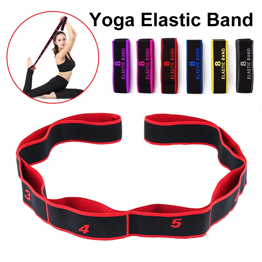 

Yoga Pull Strap Elastic Band Latin Dance Stretching Band Loop Yoga Pilates Fitness Exercise Resistance Bands Yoga Supplies