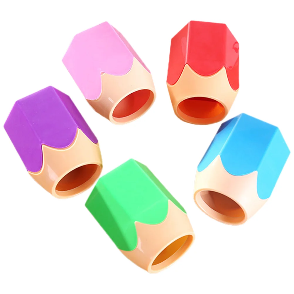 

5 Pcs Student Stationery Desktop Storage Pen Holder Colored Holders Dispenser Abs Large Organizers