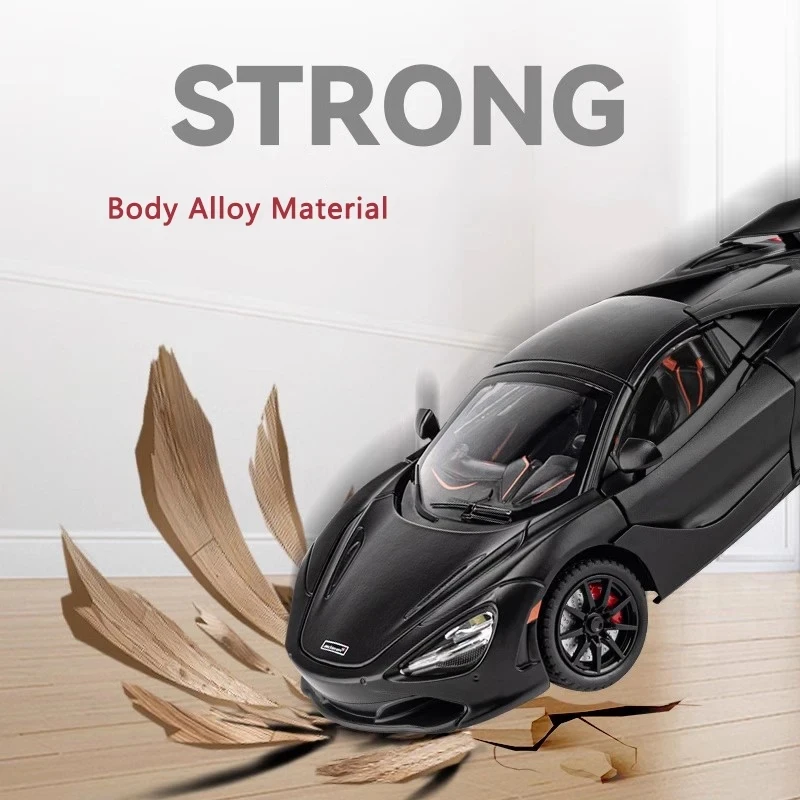 1:24 имитация сплава 720S модель автомобиля звук и свет игрушечный автомобиль с