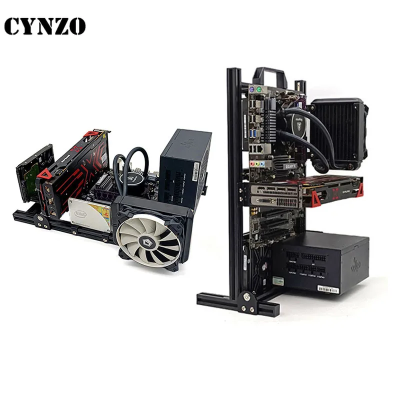 

DIY Gamer Cabinet ITX MATX ATX Chassis,Computer Case Open Frame Rack,MOD Water Cooling Desktop Gaming PC Cabinet