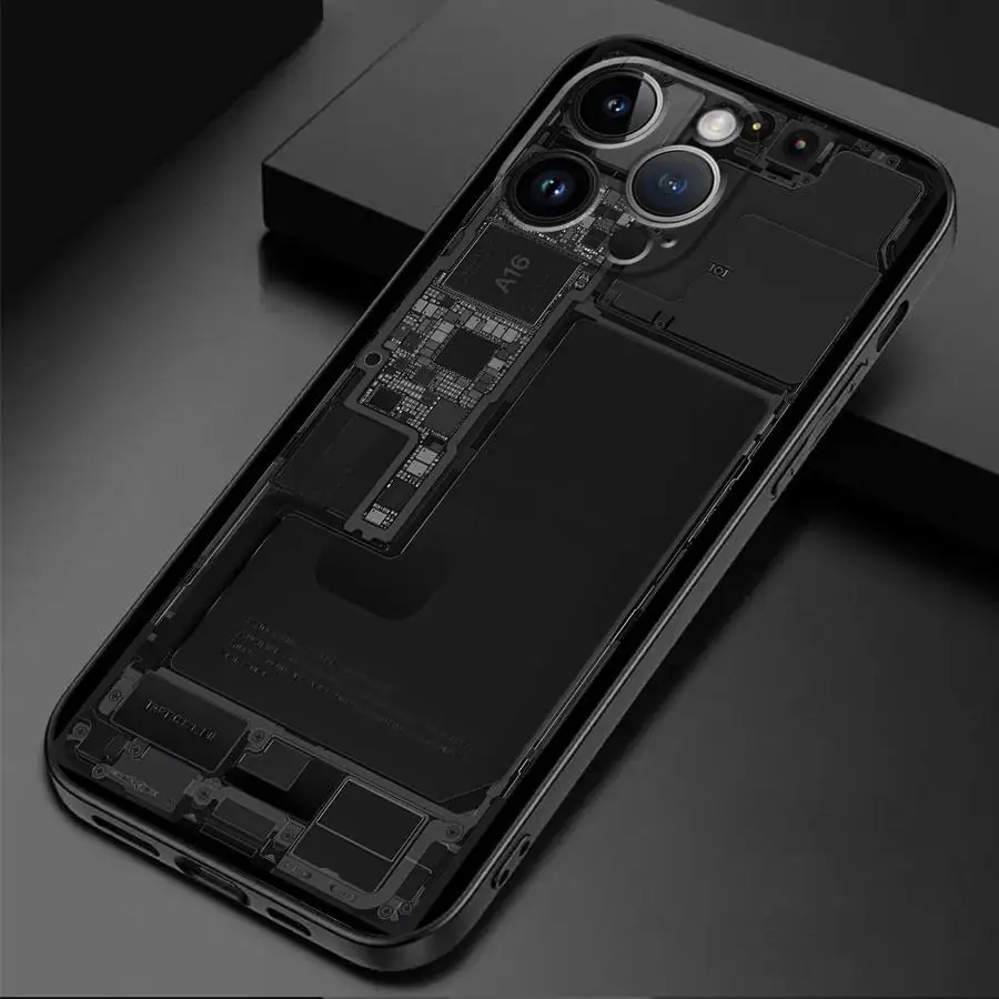 Чехол для телефона с рисунком печатной платы Goolge Pixel 6 Pro 6a 7 7a 8 8a Мягкий защитный