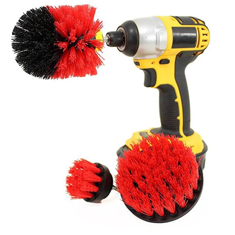 

Drill Brush Cleaner Grime Easy To Use Convenient Efficient Multipurpose Drill Brush For Bathroom Grout Cleaning Grout Cleaner
