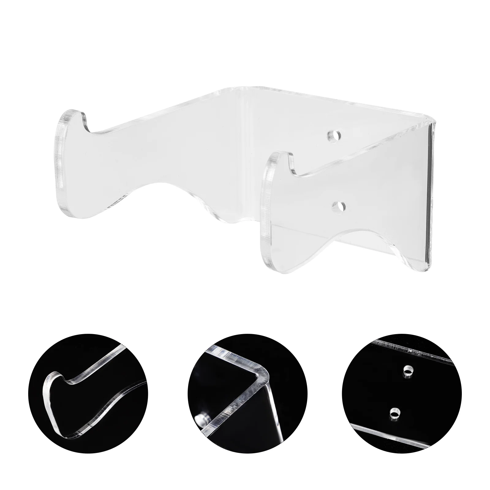 

Ukulele Hanger Guitar Display Rack Acrylic Wall Mount Hook Plastic Coat Hangers