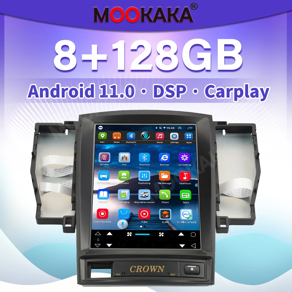 

For Toyota Crown Majesta S180 2003-2009 Tesla Car Radio GPS Navig Multimedia Auto Stereo Head Unit Screen Audio Video Player