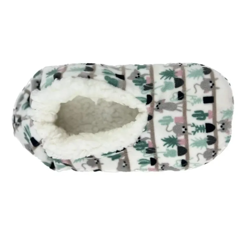 Пушистые женские тапочки женская зимняя обувь со снеговиком и динозавром