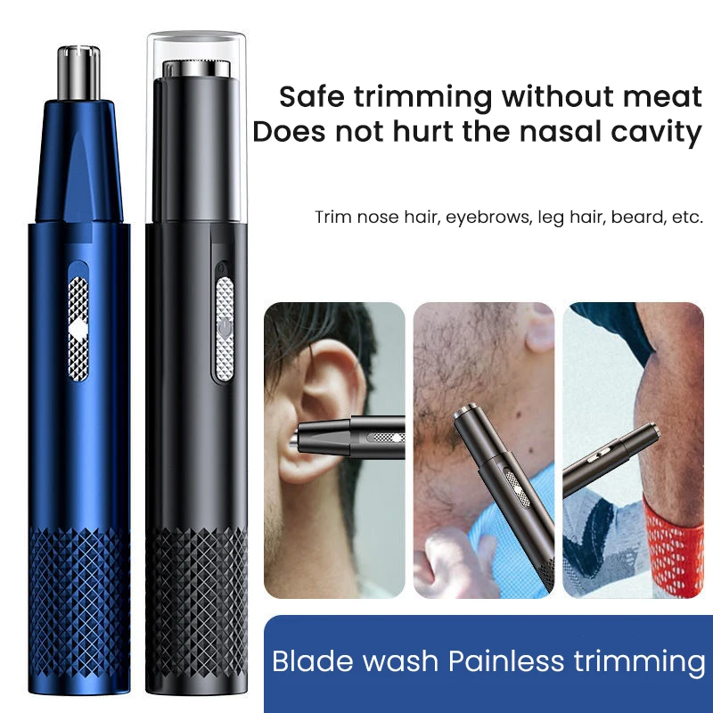 

Electric Nose Hair Clipper Rechargeable Multi-kinetic Shaving Two-in-one Unisex Fully Automatic Washable Shaving Nose Trimmer