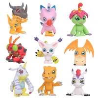 9pcsset japanese anime digimon monster movable digimon tyrannosaurus toys childrens birthday gifts