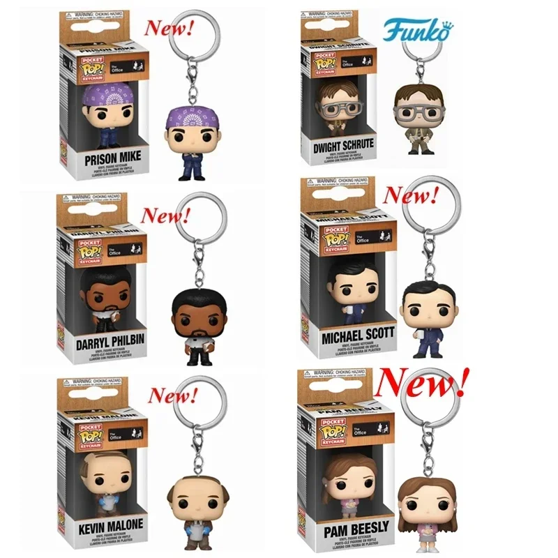 Брелок Funko POP The Office Pam Beesly Michael Scott Prison Mike Darryl Philbin Dwight Schrute Карманный брелок Модель
