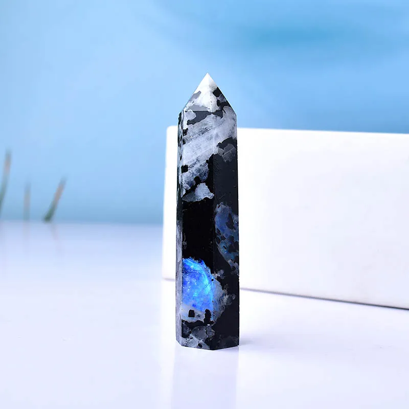 

Лунный камень, полированный кристал, обелиск RYCRYSTAL