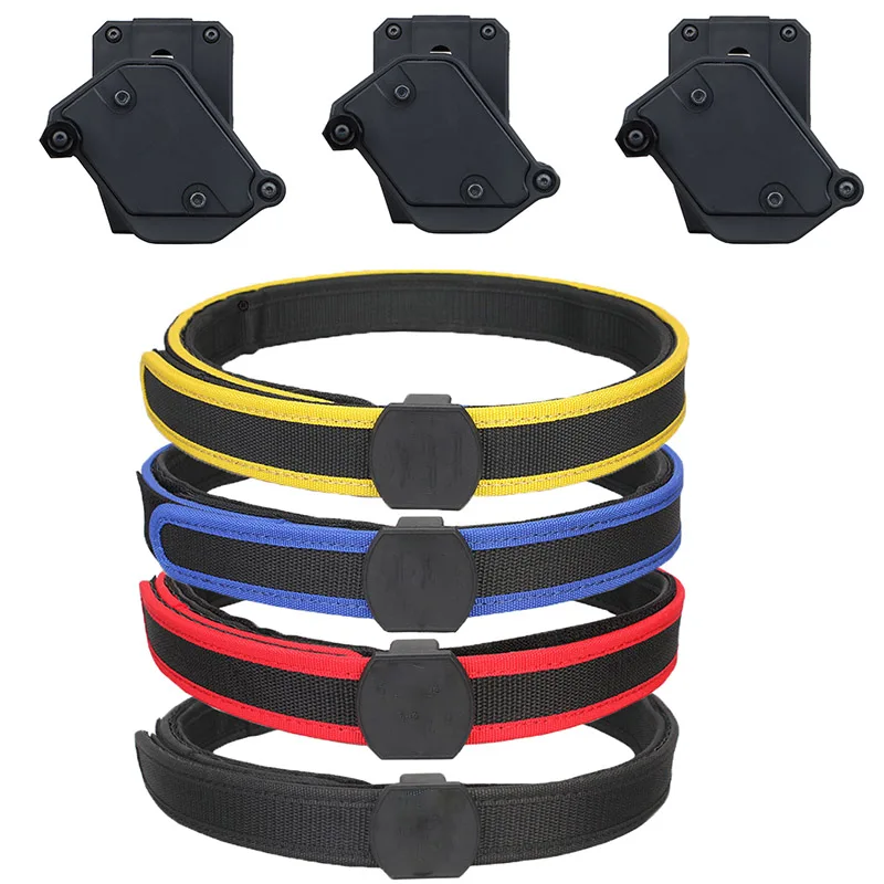 

Сумка для хранения пистолета IPSC USPSA IDPA, многоугольный скоростной Магнитный кобура, гоночный мастер, тактический поясной ремень, военная стрельба, магнитный ремень