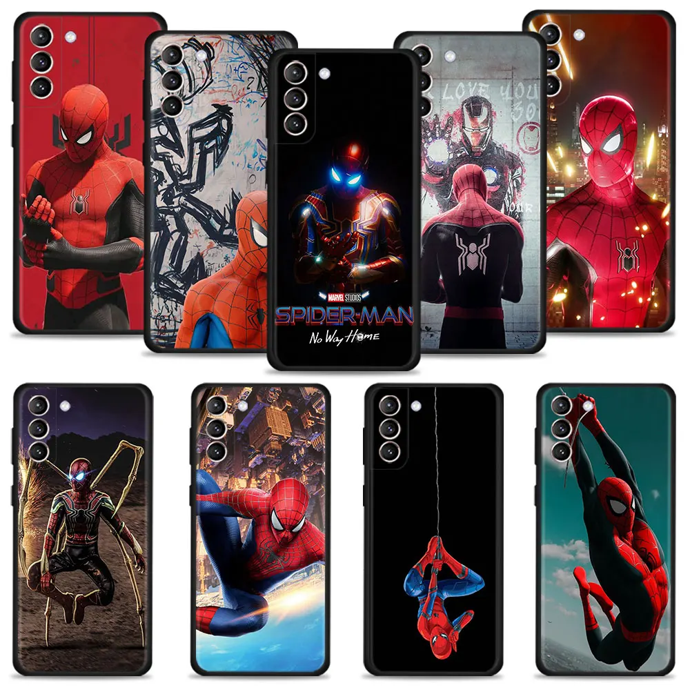 Marvel SpiderMan Miss Iron Man carcasa para Samsung Galaxy, S23, S22, S21, S20 Ultra FE, S10, S9, S8 Plus, Note 20 Ultra, 10 Plus