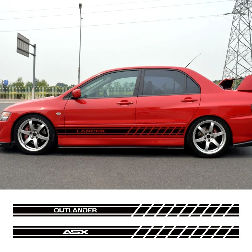 2 шт. наклейки на автомобильные двери и боковые юбки